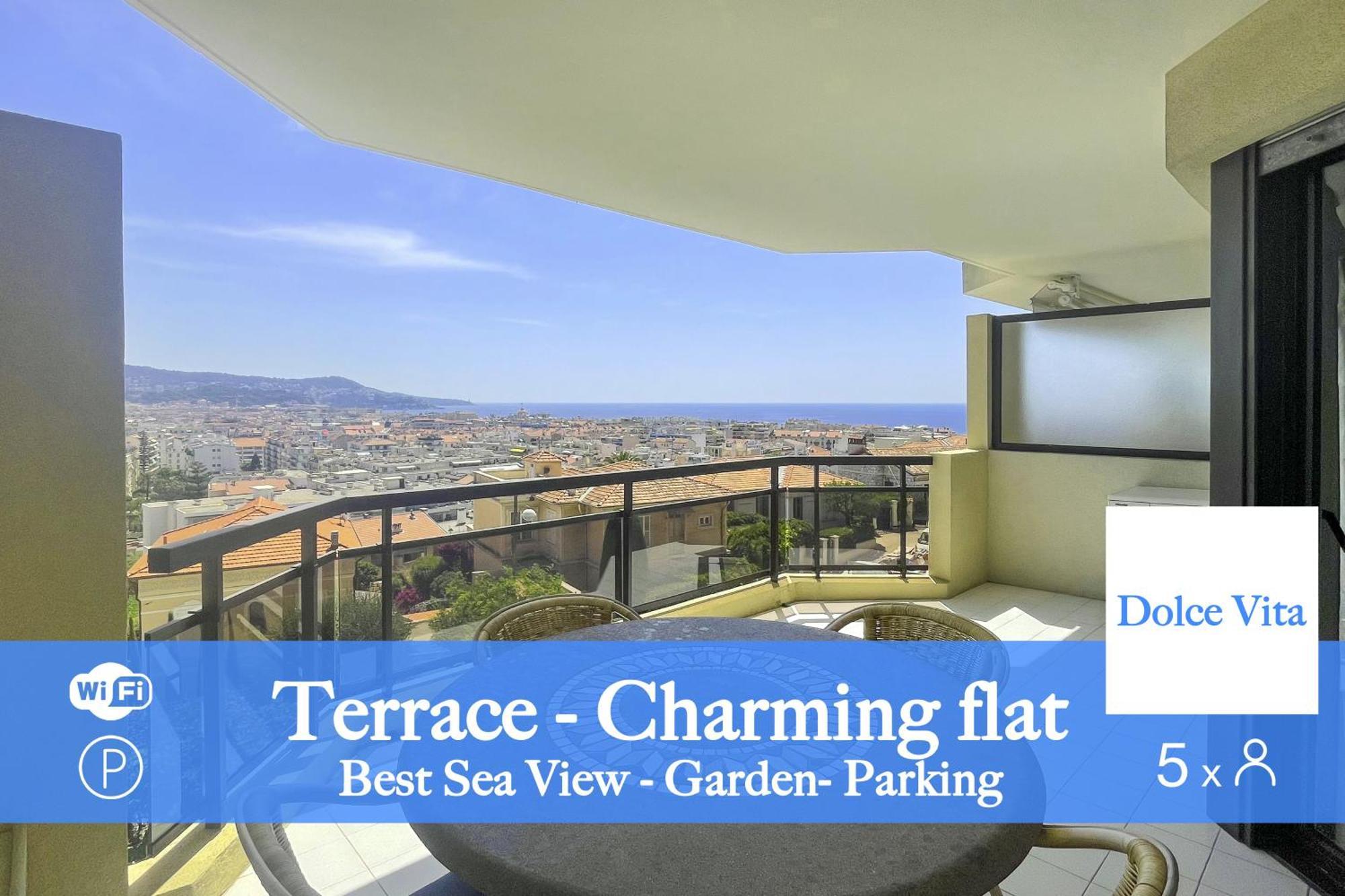 Ferienwohnung La Dolce Vita 5 Pers Parking Terrazza Nizza Exterior foto